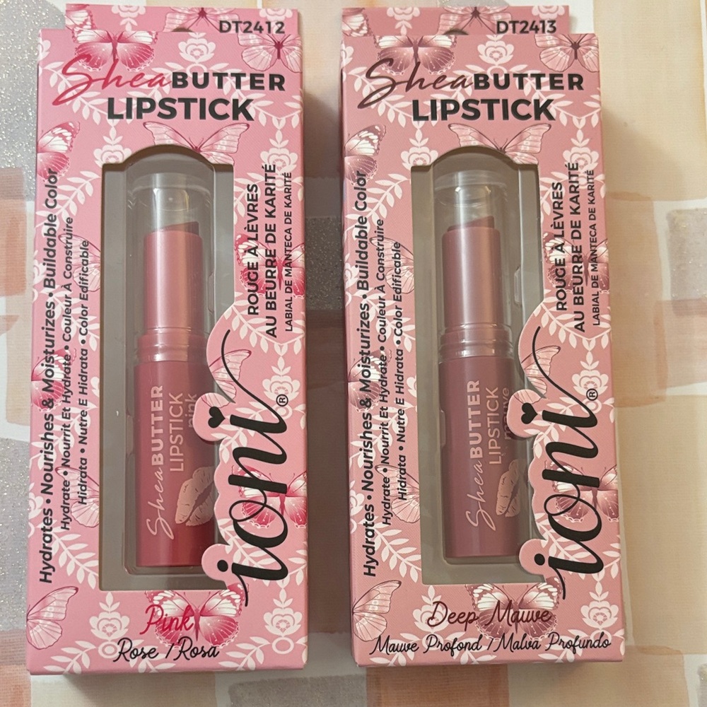 Ioni Sheer Butter Lipstick — Pink & Deep Mauve